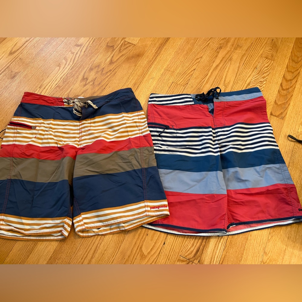 - 2 pair of Patagonia swim trunks
